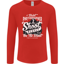 Street Photographer Photography Funny Mens Long Sleeve T-Shirt Red