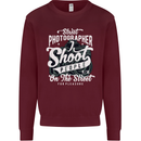 Street Photographer Photography Funny Mens Sweatshirt Jumper Maroon