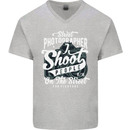 Street Photographer Photography Funny Mens V-Neck Cotton T-Shirt Sports Grey