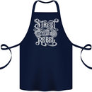 Street Rebel Motorcycles Motorbike Biker Cotton Apron 100% Organic Navy Blue