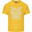 Street Rebel Motorcycles Motorbike Biker Kids T-Shirt Childrens Yellow