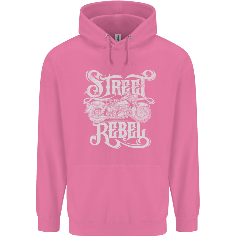 Street Rebel Motorcycles Motorbike Biker Mens 80% Cotton Hoodie Azelea