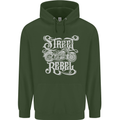 Street Rebel Motorcycles Motorbike Biker Mens 80% Cotton Hoodie Forest Green