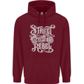 Street Rebel Motorcycles Motorbike Biker Mens 80% Cotton Hoodie Maroon