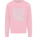 Street Rebel Motorcycles Motorbike Biker Mens Sweatshirt Jumper Light Pink