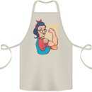 Strong Successful Woman Cotton Apron 100% Organic Natural
