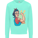 Strong Successful Woman Mens Sweatshirt Jumper Peppermint