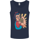 Strong Successful Woman Mens Vest Tank Top Navy Blue