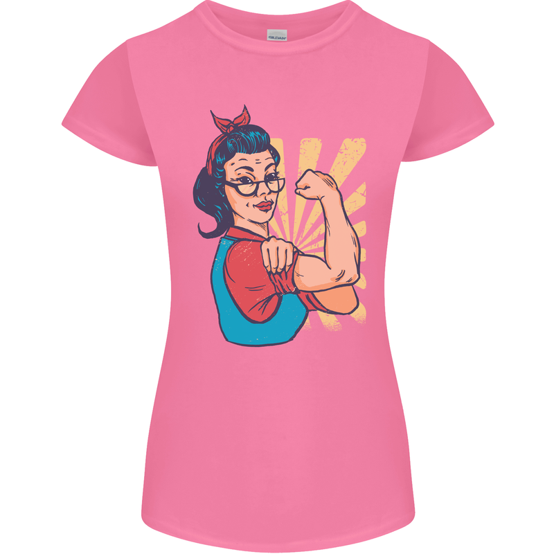 Strong Successful Woman Womens Petite Cut T-Shirt Azalea