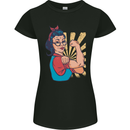 Strong Successful Woman Womens Petite Cut T-Shirt Black