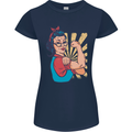 Strong Successful Woman Womens Petite Cut T-Shirt Navy Blue