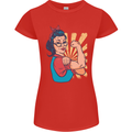 Strong Successful Woman Womens Petite Cut T-Shirt Red