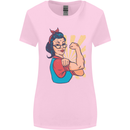 Strong Successful Woman Womens Wider Cut T-Shirt Light Pink