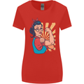 Strong Successful Woman Womens Wider Cut T-Shirt Red
