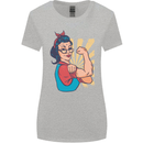 Strong Successful Woman Womens Wider Cut T-Shirt Sports Grey