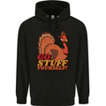 Stuff Yourself Funny Vegetarian Vegan Turkey Childrens Kids Hoodie Black