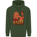 Stuff Yourself Funny Vegetarian Vegan Turkey Childrens Kids Hoodie Forest Green