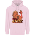 Stuff Yourself Funny Vegetarian Vegan Turkey Childrens Kids Hoodie Light Pink