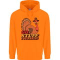 Stuff Yourself Funny Vegetarian Vegan Turkey Childrens Kids Hoodie Orange