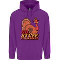 Stuff Yourself Funny Vegetarian Vegan Turkey Childrens Kids Hoodie Purple