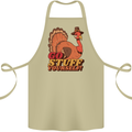 Stuff Yourself Funny Vegetarian Vegan Turkey Cotton Apron 100% Organic Khaki