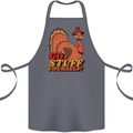 Stuff Yourself Funny Vegetarian Vegan Turkey Cotton Apron 100% Organic Steel