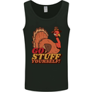 Stuff Yourself Funny Vegetarian Vegan Turkey Mens Vest Tank Top Black