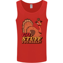 Stuff Yourself Funny Vegetarian Vegan Turkey Mens Vest Tank Top Red