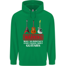 Suddenly Start Talking About Guitars Funny Childrens Kids Hoodie Irish Green