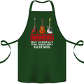 Suddenly Start Talking About Guitars Funny Cotton Apron 100% Organic Forest Green