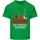 Suddenly Start Talking About Guitars Funny Kids T-Shirt Childrens Irish Green