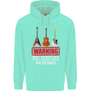 Suddenly Start Talking About Guitars Funny Mens 80% Cotton Hoodie Peppermint