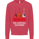 Suddenly Start Talking About Guitars Funny Mens Sweatshirt Jumper Heliconia