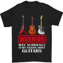 Suddenly Start Talking About Guitars Funny Mens T-Shirt Cotton Gildan Black