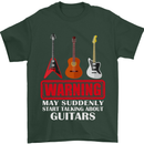 Suddenly Start Talking About Guitars Funny Mens T-Shirt Cotton Gildan Forest Green