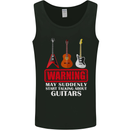 Suddenly Start Talking About Guitars Funny Mens Vest Tank Top Black