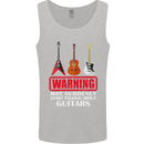 Suddenly Start Talking About Guitars Funny Mens Vest Tank Top Sports Grey