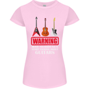 Suddenly Start Talking About Guitars Funny Womens Petite Cut T-Shirt Light Pink