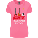 Suddenly Start Talking About Guitars Funny Womens Wider Cut T-Shirt Azalea