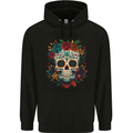 Sugar Skull DOTD Day of the Dead Childrens Kids Hoodie Black