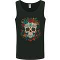 Sugar Skull DOTD Day of the Dead Mens Vest Tank Top Black