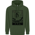 Sumo Wrestler Drummer Drumming Drum Childrens Kids Hoodie Forest Green