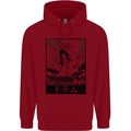 Sumo Wrestler Drummer Drumming Drum Childrens Kids Hoodie Red