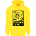 Sumo Wrestler Drummer Drumming Drum Childrens Kids Hoodie Yellow