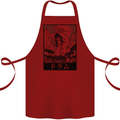 Sumo Wrestler Drummer Drumming Drum Cotton Apron 100% Organic Maroon