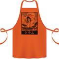 Sumo Wrestler Drummer Drumming Drum Cotton Apron 100% Organic Orange