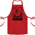 Sumo Wrestler Drummer Drumming Drum Cotton Apron 100% Organic Red