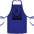 Sumo Wrestler Drummer Drumming Drum Cotton Apron 100% Organic Royal Blue