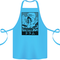 Sumo Wrestler Drummer Drumming Drum Cotton Apron 100% Organic Turquoise