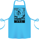 Sumo Wrestler Drummer Drumming Drum Cotton Apron 100% Organic Turquoise